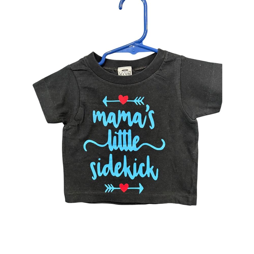 "Mama's Little Sidekick" Black SS - Pro Club - 12mo